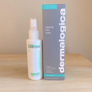 Dermalogica clearing skin wash and micro pore mist